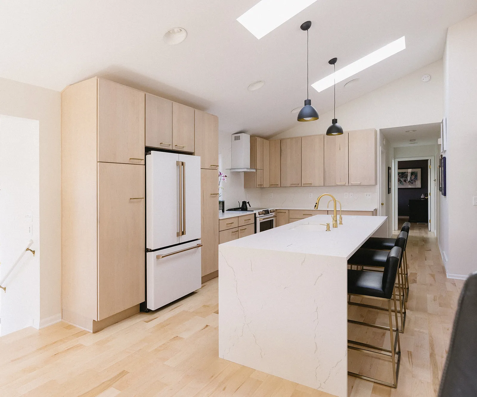 Bright kitchen with tile backsplash